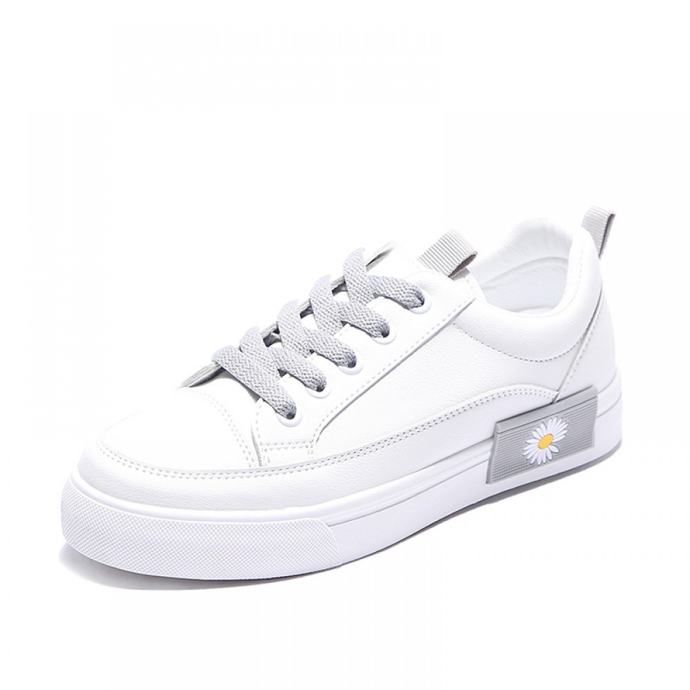 Fashion White Shoes Women's Thick-Soled Board Shoes New Spring Student Thick-Soled Shoes